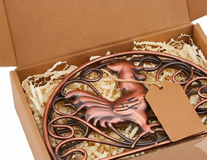 Porta Servilletas Metálico con Diseño de Gallo de Cobre, Elegante Soporte para Caja de Pañuelos, Accesorio Decorativo para Cocina y Uso en Hoteles - Product Image 6