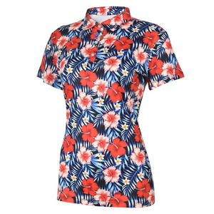 Polo de Mujer de Alta Calidad, Corte Ajustado, 100% Algodón, Buen Precio, con Estampado en Capas - Product Image 1