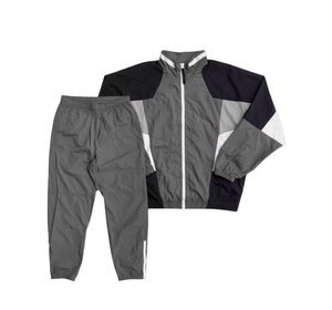 Custom Made Factory Manufacture High Quality Windbreaker Tracksuit <b>Set</b> 2 Piece Custom <b>Embroidery</b> Logo Nylon Windproof Tracksuit - Product Image 1