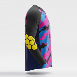 Durable Breathable Plus Size <b>Long</b> Sleeve Football Goalkeeper Jersey for Men-Athletic Training & <b>Matches</b> - Product Image 4