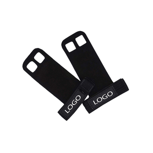 Sangles de gymnastique à 2 trous avec poignées de qualité supérieure OEM, offrant un ajustement confortable avec sangle de poignet réglable - Product Image 2