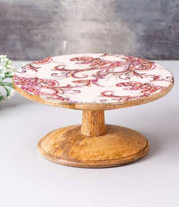 Premium Mango Wood <b>Cake</b> Display Stand Handmade for Parties, Weddings & Special Occasions Wholesale <b>Supply</b> - Product Image 2
