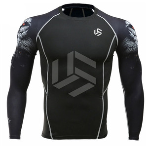 เสื้อคอมเพรสชั่นรุ่นใหม่ปี 2025 สำหรับผู้ชาย เสื้อออกกำลังกายรัดรูป ยืดหยุ่น เสื้อกีฬา เสื้อฟิตเนส เสื้อรัดกล้ามเนื้อผู้ชาย แรชการ์ด - Product Image 4