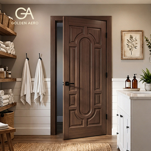 Puerta de Panel Moldeado de Madera Sólida Clásica GA-25S para Interiores de Viviendas Residenciales, Tamaño Personalizado - Product Image 2