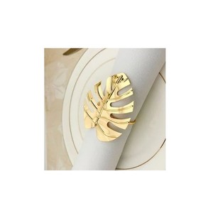 Anillo de servilleta decorativo de metal, elegante accesorio de mesa para sujetar servilletas en cenas y bodas - Product Image 1