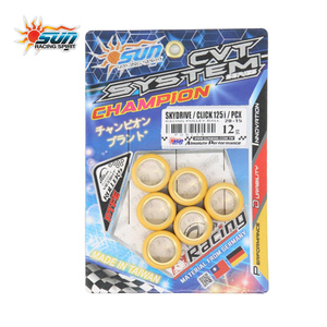 Galets de variateur SUN RACING WRL2015-12 12G pour CLICK125I PCX 20x15mm – Pièces de transmission haute performance - Product Image 5
