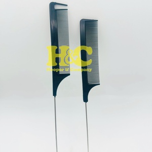 Peigne de coiffure en acier inoxydable de qualité supérieure, personnalisable, confortable, pour usage en salon de coiffure, logo professionnel personnalisé, Hooper - Product Image 1