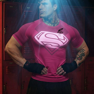 เสื้อคอมเพรสชั่นแขนยาวผู้ชายคุณภาพสูง น้ำหนักเบา แห้งเร็ว ผลิตจากผ้าถัก ดีไซน์เรียบง่าย พร้อมลายพิมพ์ - Product Image 5