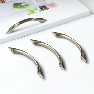 High Strength Zinc Alloy Brushed Nickel Bow Cabinetry <b>Handles</b> for Kitchen Cupboard Dining Room Bathroom <b>Furniture</b> Hardware - Product Image 3