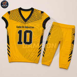 Custom Logo Private Label Sublimation Jersey and Padded Pants Sets Customized Made Newest OEM ODM American Football Uniform - Product Image 1