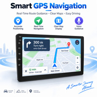 Écrans d'affichage de voiture HANTUE Quad-Core, lecteur multimédia Android, Carplay sans fil intégré, écran Android 9 pouces