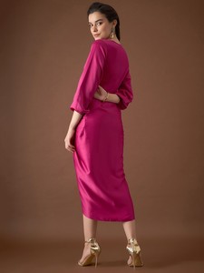 Women's <b>Wrap</b> Dress Modern Fashion <b>Wrap</b> Style Maxi Dress with V Neck Flowy Design Soft Breathable Fabric for <b>Beach</b> Holiday - Product Image 2