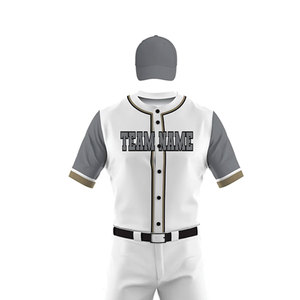 Uniforme de baseball unisexe à coupe régulière, design personnalisé, manches courtes, logo imprimé, vêtements de sport, meilleur prix en vente - Product Image 5