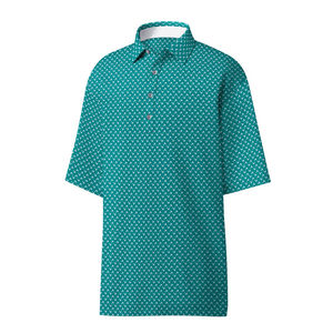 Chemise à manches courtes bleue pour homme, tricotée, 100% polyester, style décontracté, séchage rapide, coupe classique - Product Image 6