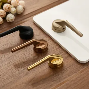 Modern Door <b>Handles</b> Minimalist Design Brass Black Gold Finish Easy Installation For Home Office Interior Wooden Doors - Product Image 1