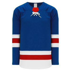 Maillot de hockey sur glace personnalisé pour homme, manches longues, noir avec rayures bleu sarcelle et blanches, impression sublimée, respirant, col en V, fermeture à nouer - Product Image 5