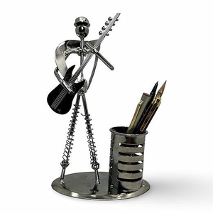 ที่ใส่ปากกาโลหะรูปสามล้อสีดำ งานแฮนด์เมด ตกแต่งด้วยสแตนเลส สำหรับบ้าน สำนักงาน โรงเรียน - Product Image 3