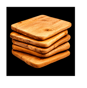 Sous-verres en bois de haute qualité pour la décoration de table, sous-verres en bois pour table basse et verre - Product Image 3