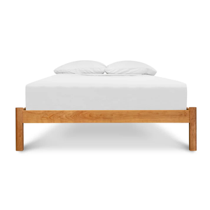 Contemporary KD Flat Pack Bed Foundation | Exposed <b>Post</b> Solid Wood Bedroom Furniture India - Product Image 2