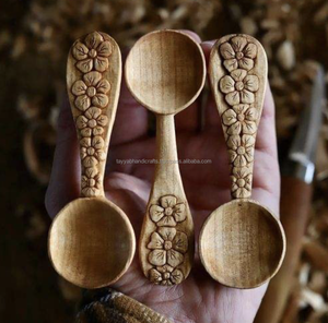 Cuchara de Cocina de Madera de Acacia Natural Ecológica de Lujo con Logotipo Personalizado para Fiestas, Procedente de la India - Product Image 2