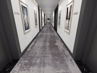 Tapis usine personnalisé de haute qualité luxe 5 étoiles chambre d'hôtel couloir ignifuge B1 Akminster imprimé en 3D tapis mur à mur