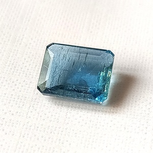 Aigue-marine bleue naturelle, taille octogonale, 3,15 carats, pierre précieuse non montée, 8,3x10,3x4,3 mm, pour la fabrication de bijoux - Product Image 1