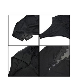 Solid Trader Luxury Pure Color Net Bodysuit Comfortable High Elastic Romper <b>Mesh</b> Penal <b>Top</b> <b>Women</b> Beach Wear - Product Image 4