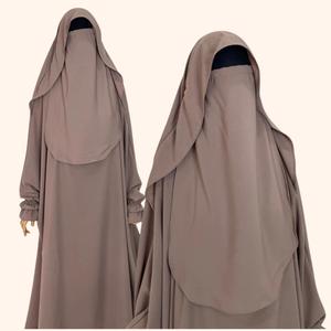 Newest Muslim Niqab Cotton Abaya Women Opaque Hijab Niqab Free Size Instant Hijab - Product Image 3