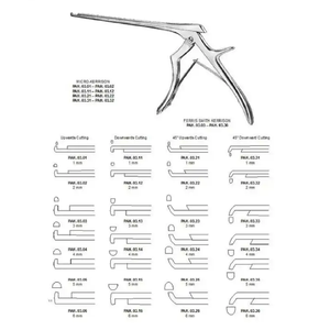 Ensemble de Rongeurs Kerrison Professionnels en Acier Inoxydable Personnalisés Ferris Smith 1mm/2mm/3mm pour Laminectomie Chirurgicale Orthopédique - Product Image 2