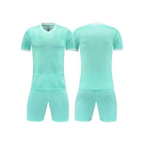 Maillot de football court personnalisé pour supporters et joueurs – Nouvelle saison – Ensemble de football rouge et blanc pour club – 100 % polyester respirant – Tenue d'équipe - Product Image 2