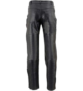 Anti-wrinkle <b>Men's</b> Real Cowhide <b>Leather</b> Pants Cargo Quilted Panel Breeches <b>Trousers</b> Genuine <b>Leather</b> Pant for <b>Men</b> - Product Image 5