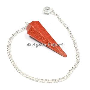 Beautiful Artisanal Chakra Cage Triple Moon Pendulums 6 Faceted <b>Crystals</b> Agate Gemstones Healing Feng Shui Style Collectable - Product Image 5