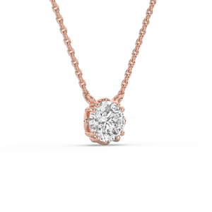 Colgante de Diamante Cultivado en Laboratorio con Certificación IGI, Corte Redondo de 1 Quilate, Plata 925, Estilo Único, Ligero, Corte Brillante, Joyería Fina para Boda - Product Image 2