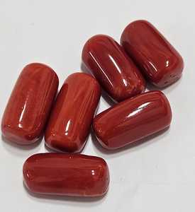 Coral Rojo Italiano de Forma Ovalada, Mejor Color, Calidad Fina, Piedra Preciosa Suelta para Joyería - Product Image 3