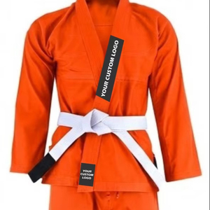 Uniformes de Jiu Jitsu Personalizados SPALL JP SPORTS al por Mayor, Traje de Kimono BJJ para Entrenamiento, 100% Algodón, Ligero, Nuevo Diseño, Naranja - Product Image 1