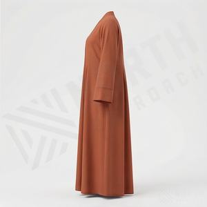 Abaya longue tendance pour femmes, robe islamique personnalisée avec plis sur le devant, abaya pour filles musulmanes, tenue modeste, haute qualité, couleur personnalisée - Product Image 3