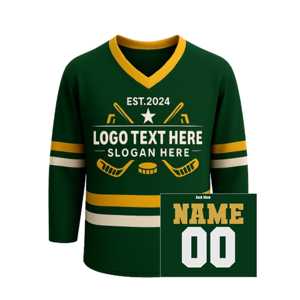 Últimos Modelos de Camisetas de Hockey sobre Hielo, Camiseta de Hockey de Equipo, Estilo Nuevo, Camiseta de Hockey con Paneles Cosidos, Logotipo Personalizado, Tela de Malla - Product Image 3