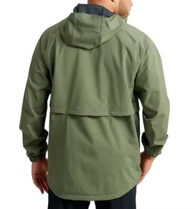 Veste coupe-vent personnalisée de haute qualité avec logo, imperméable, légère, à capuche, coupe-vent, résistante à l'eau pour hommes - Product Image 2