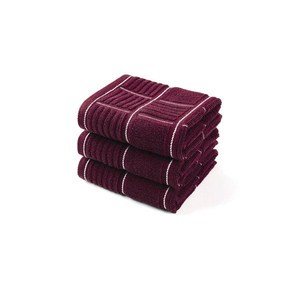 Cotton Tea Towel Solid Color Rectangle Woven Machine Washable Reddish Pinke Eco-Friendly Home Use <b>Biodegradable</b> Design - Product Image 6