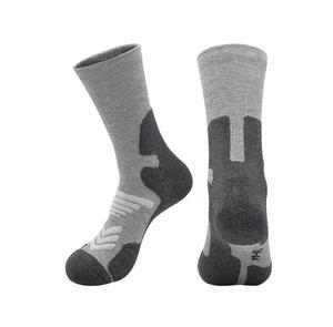 <b>Men's</b> Wool Nylon Crew <b>Socks</b> Standard Knitted Summer Breathable Solid Red Gray <b>Sports</b> <b>Socks</b> - Product Image 6