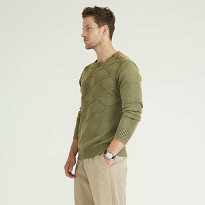 2026 Customized Round Neck And Long Sleeves Knitted <b>Thick</b> Wholesale Winter Clothes For Men Sweater - Product Image 2