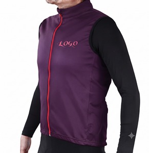 Maillot de cyclisme sans manches respirant et imprimé de qualité supérieure avec fermeture éclair intégrale et empiècements en maille ventilée pour toutes les saisons - Product Image 1