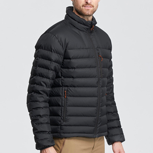 Chaqueta de Plumón Negra para Hombre, Forrada de Felpa, Ligera, Gruesa y Cálida, para Invierno y Actividades al Aire Libre, Venta al Por Mayor, Alta Calidad - Product Image 5