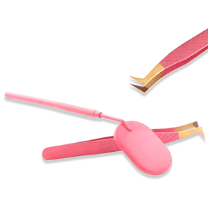 Pinzas para Pestañas de Acero Inoxidable de Estilo Ruso, de Alta Precisión, con Aspecto Natural, Antiestáticas, con Tensión Equilibrada y Espejo de Belleza - Product Image 3