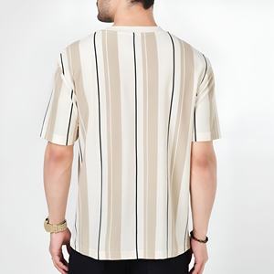 เสื้อยืดโอเวอร์ไซส์ผู้ชายผ้าฝ้าย 100% เนื้อหนา 260 กรัม พิมพ์ลาย DTG สไตล์เรโทร สตรีทแวร์ ล้างสีแบบแอซิด เสื้อเปล่า - Product Image 4