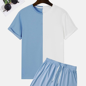 Men T Shirt and Short <b>Set</b> 2025 Summer Clothing Men's Wear <b>Twin</b> <b>Set</b> Wholesale Cheap Price Men Summer <b>Twin</b> <b>Sets</b> Customized - Product Image 2