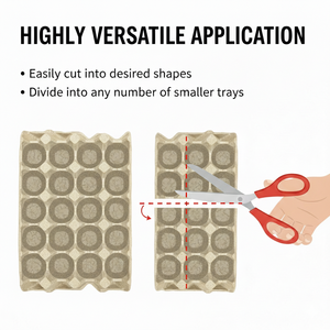 กล่องกระดาษรีไซเคิลไข่คุณภาพสูงถาดใส่ไข่30ชิ้นดีไซน์สี่เหลี่ยมออกแบบได้ตามต้องการ - Product Image 5