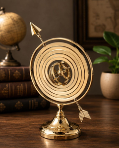 Globe Armillaire Antique en Laiton, Sphère Céleste Nautique, Globe Terrestre Décoratif pour la Maison, le Bureau, la Salle d'étude et la Bibliothèque - Product Image 4