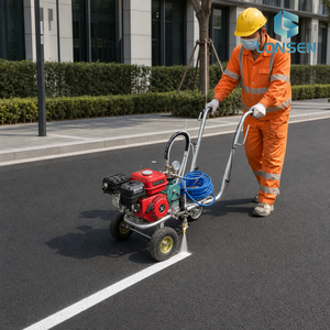Machine de marquage routier à essence en aluminium GUANGAN pour le marquage des parkings et des chaussées - Product Image 5