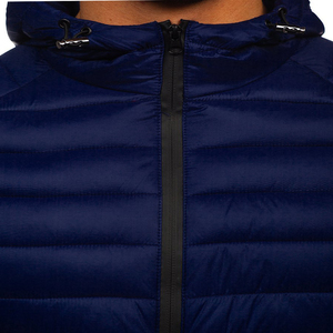 Chaqueta Acolchada para Hombre, Aislante, Ligera, con Cierre Completo, para Invierno, Casual, para Exteriores, con Cuello Alto - Product Image 4